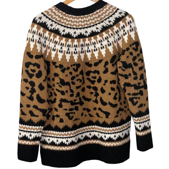 Torrid Vegan Cashmere Pullover Sweater Cheetah Print Women's size 00 - Picture 6 of 8